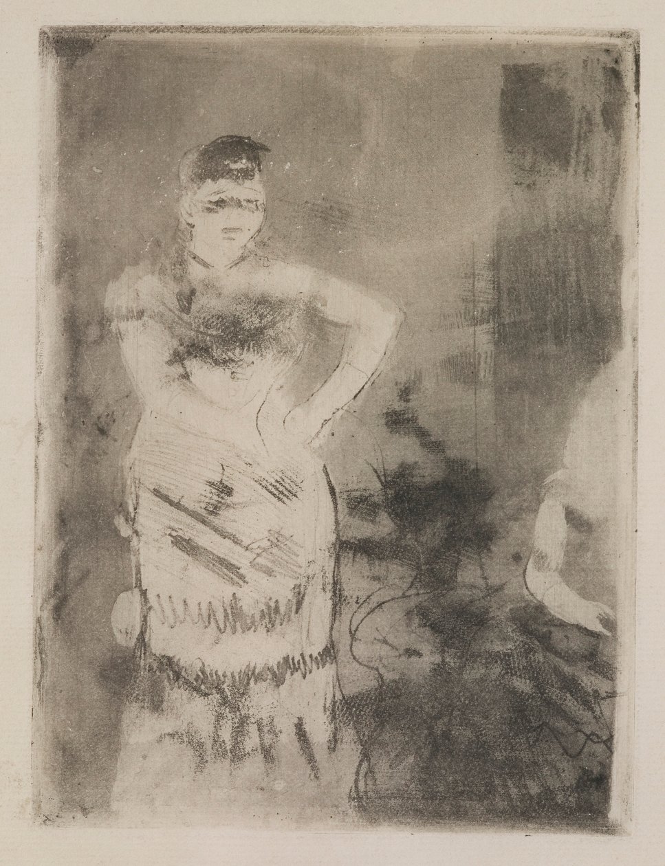 En sanger af Edgar Degas