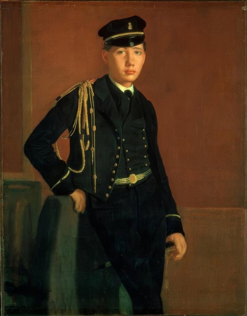 Achille de Gas og officer de Midshipman af Edgar Degas
