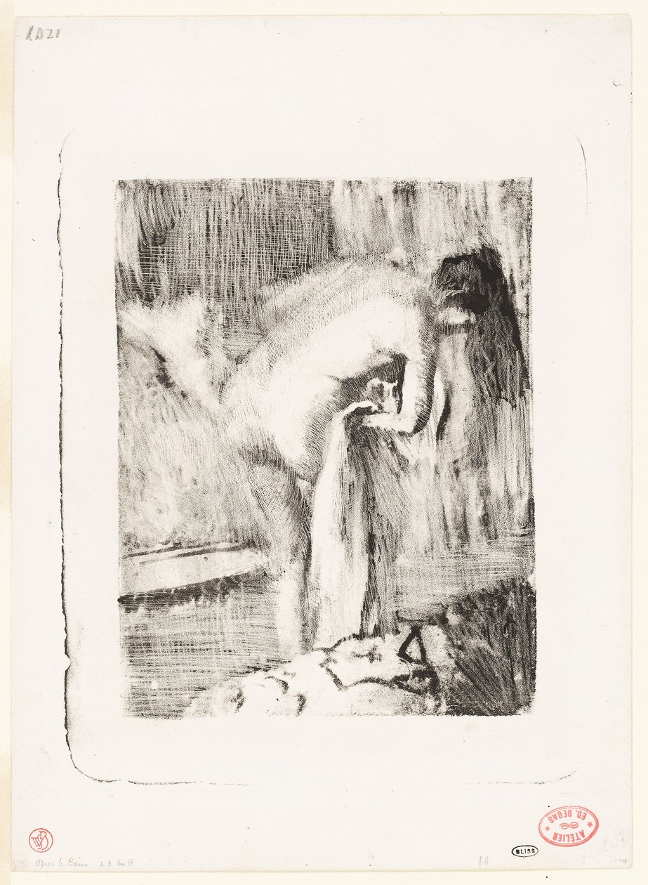 Kylpylän jälkeen II af Edgar Degas
