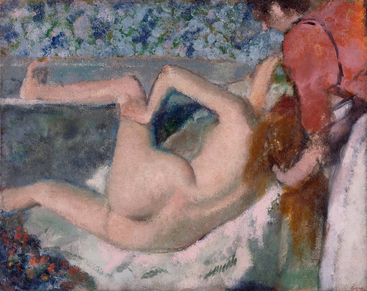 After the Bath, ca. 1895 (olie på lærred) af Edgar Degas