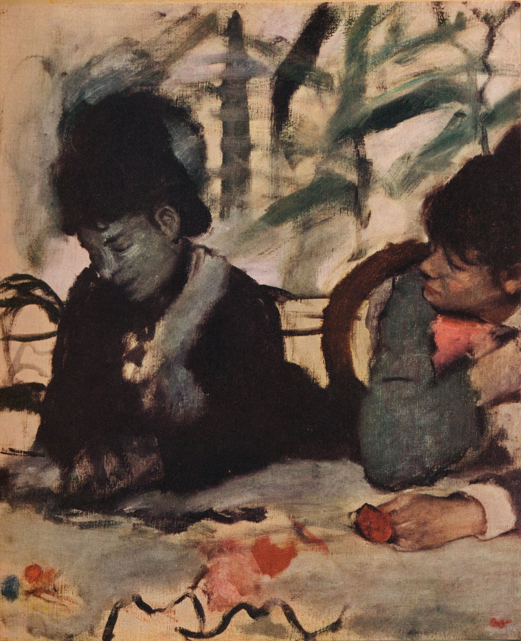 På Cafeen, c1875 af Edgar Degas
