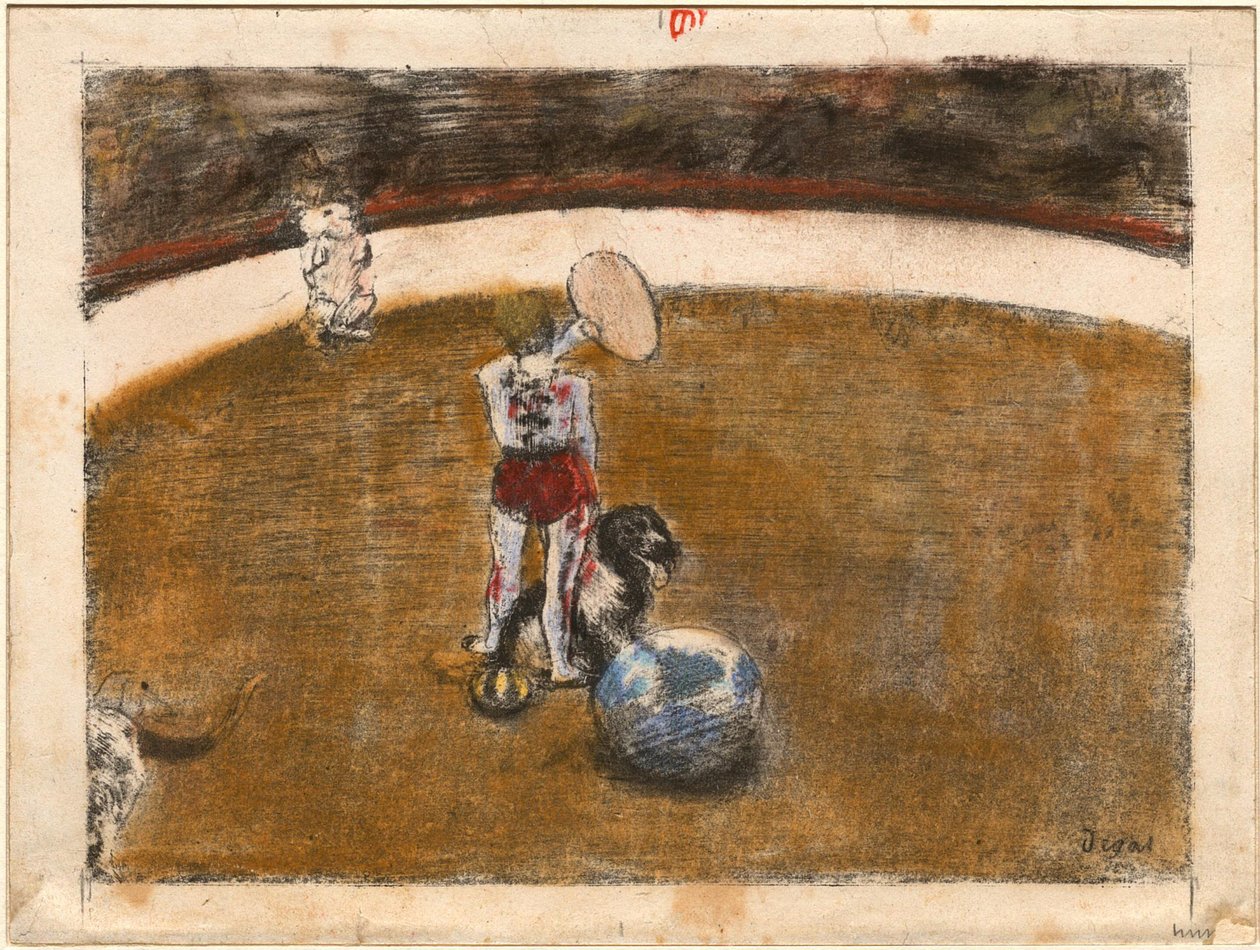 [Im Zirkus Fernando] af Edgar Degas