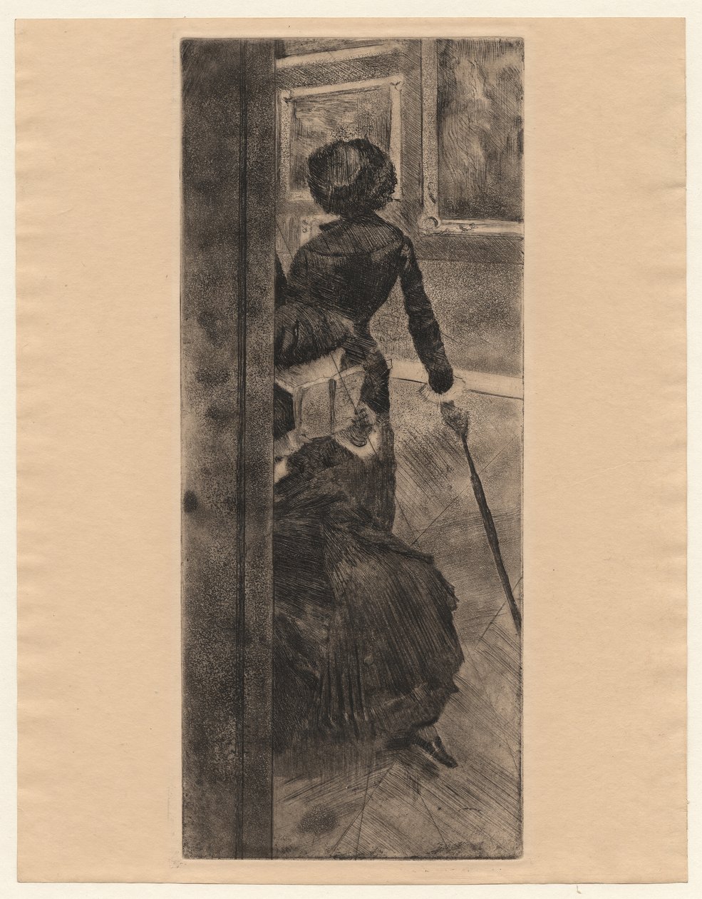 I Louvre: Malerkunsten, Mary Cassatt af Edgar Degas