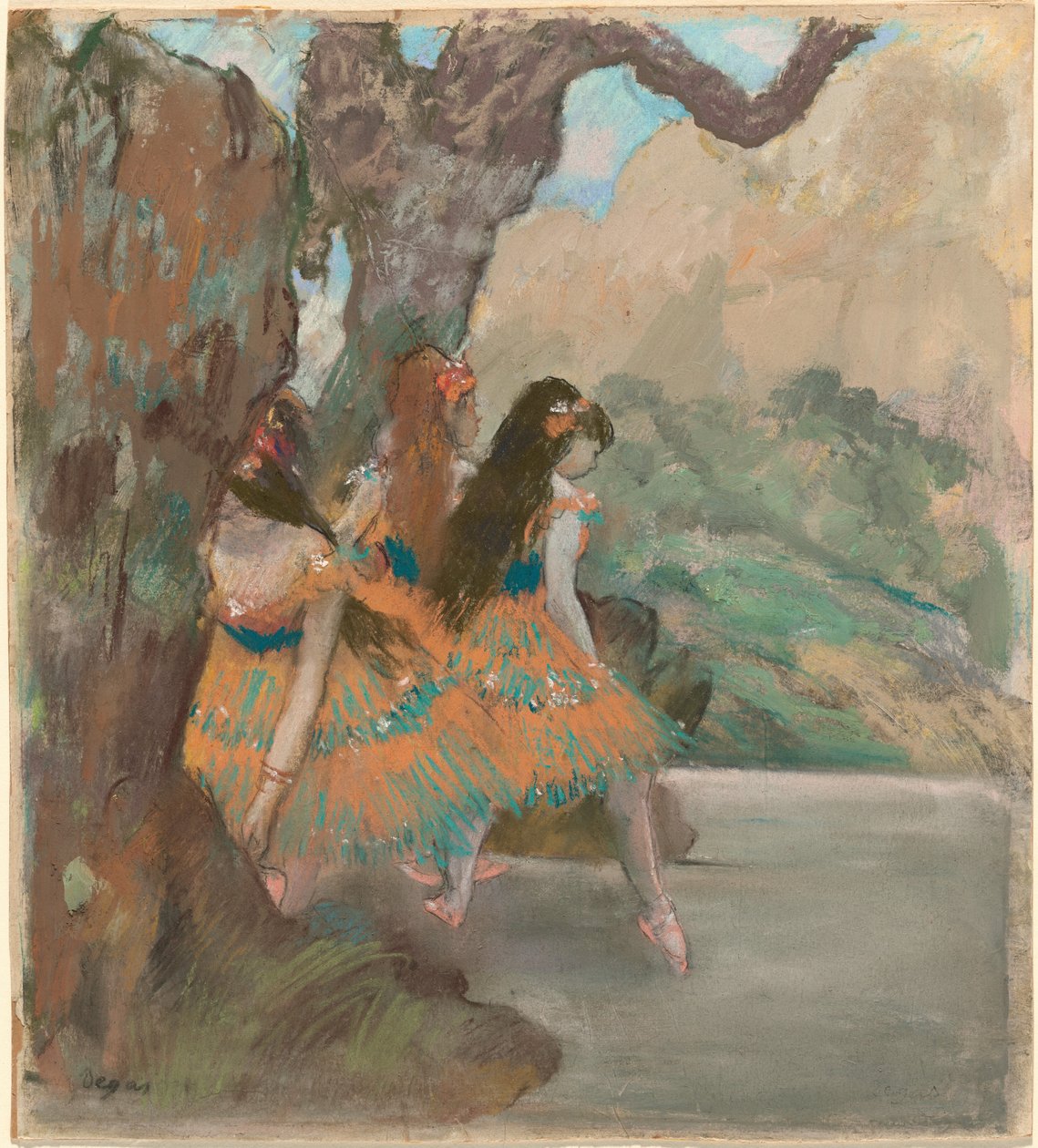 Balletdansere, ca. 1877. af Edgar Degas