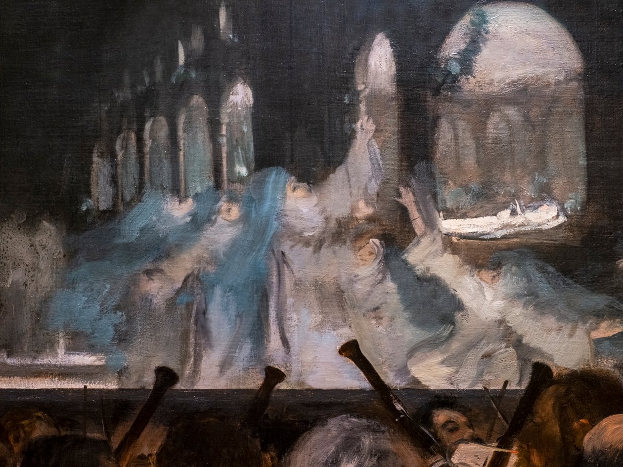 Ballet af Robert Djævelen (detaljer). 1876. Olie på lærred. af Edgar Degas