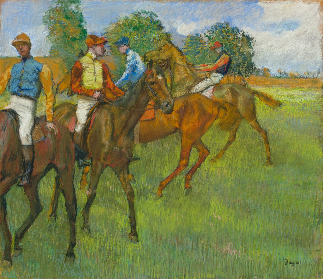 Før løbet af Edgar Degas