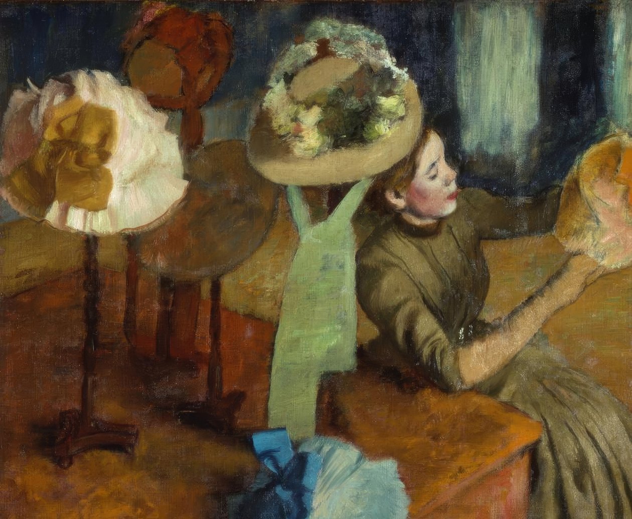 Hos hattemageren af Edgar Degas