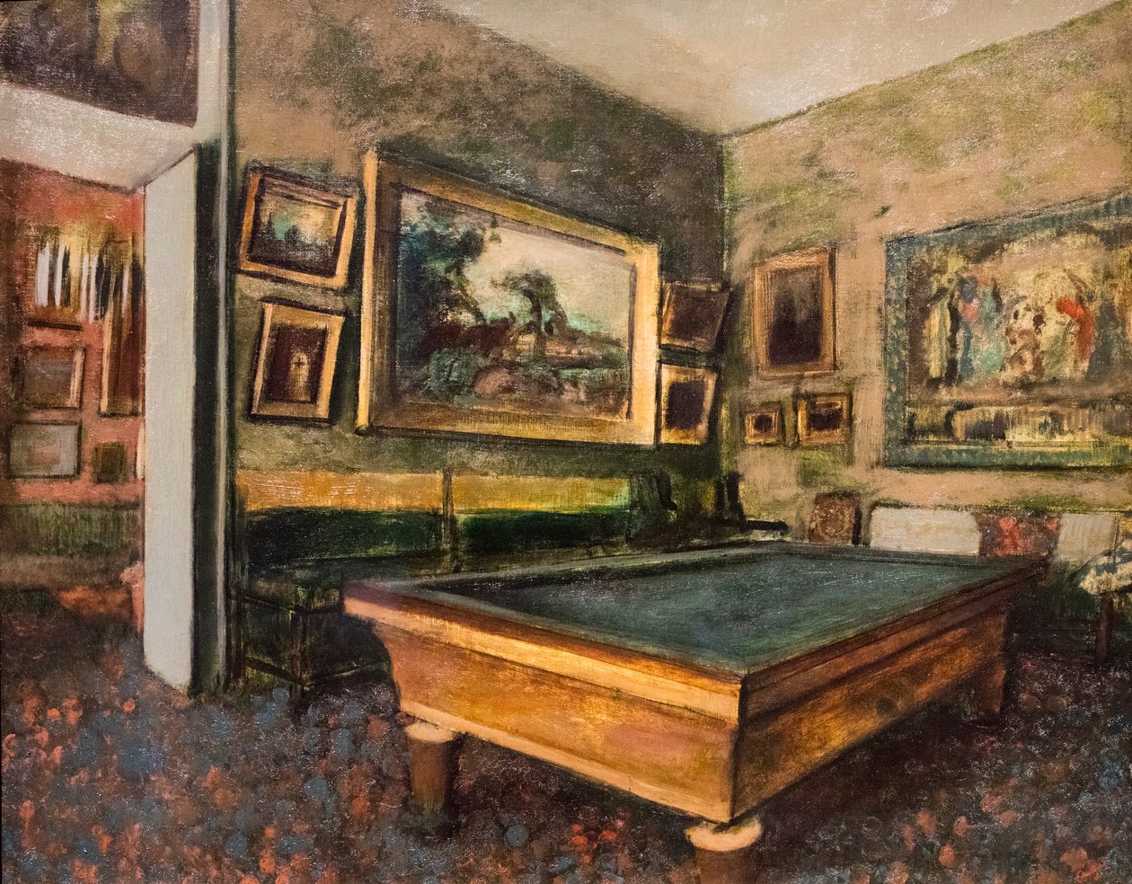 Billardrum af Edgar Degas