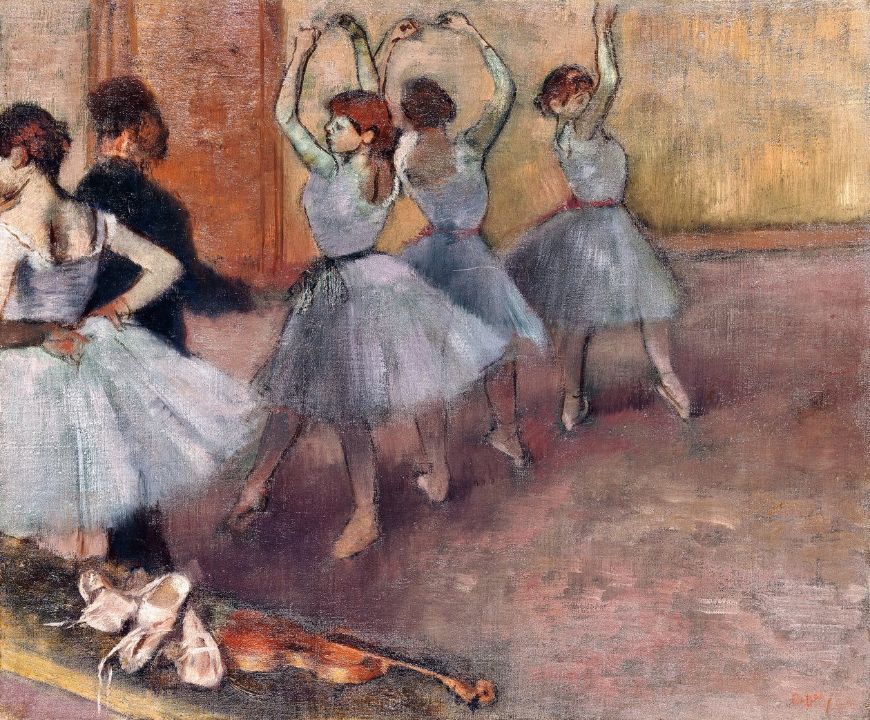 Blåtonede dansere af Edgar Degas