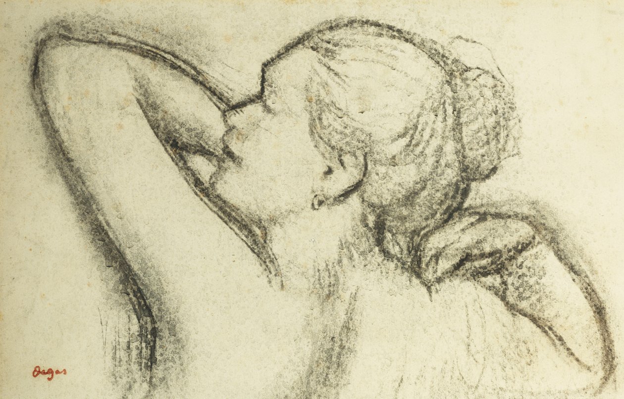 Buste af kvinde; Kvindebuste, af Edgar Degas