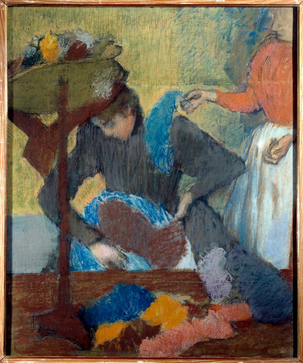 Hos fashionistaen Pastel af Edgar Degas (1834-1917) 1898 Søn. 0,91x0,75 m Paris, museum d