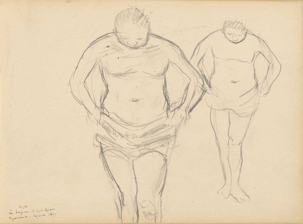 Kopier af Cézannes Badegæster af Edgar Degas