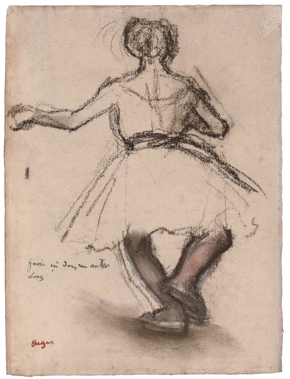 Danser, set bagfra, af Edgar Degas