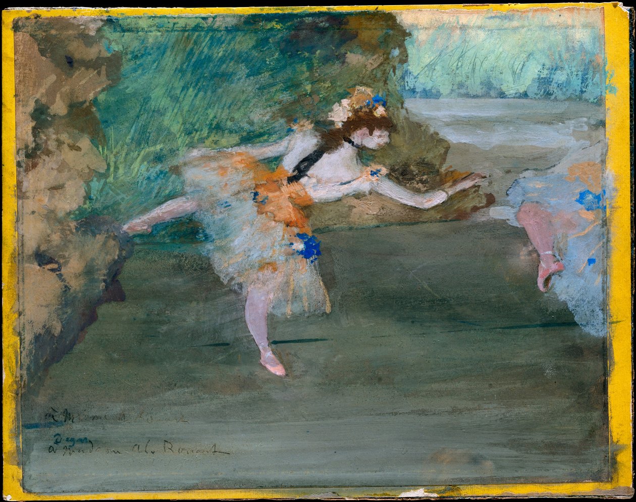 Danserinde på scenen af Edgar Degas