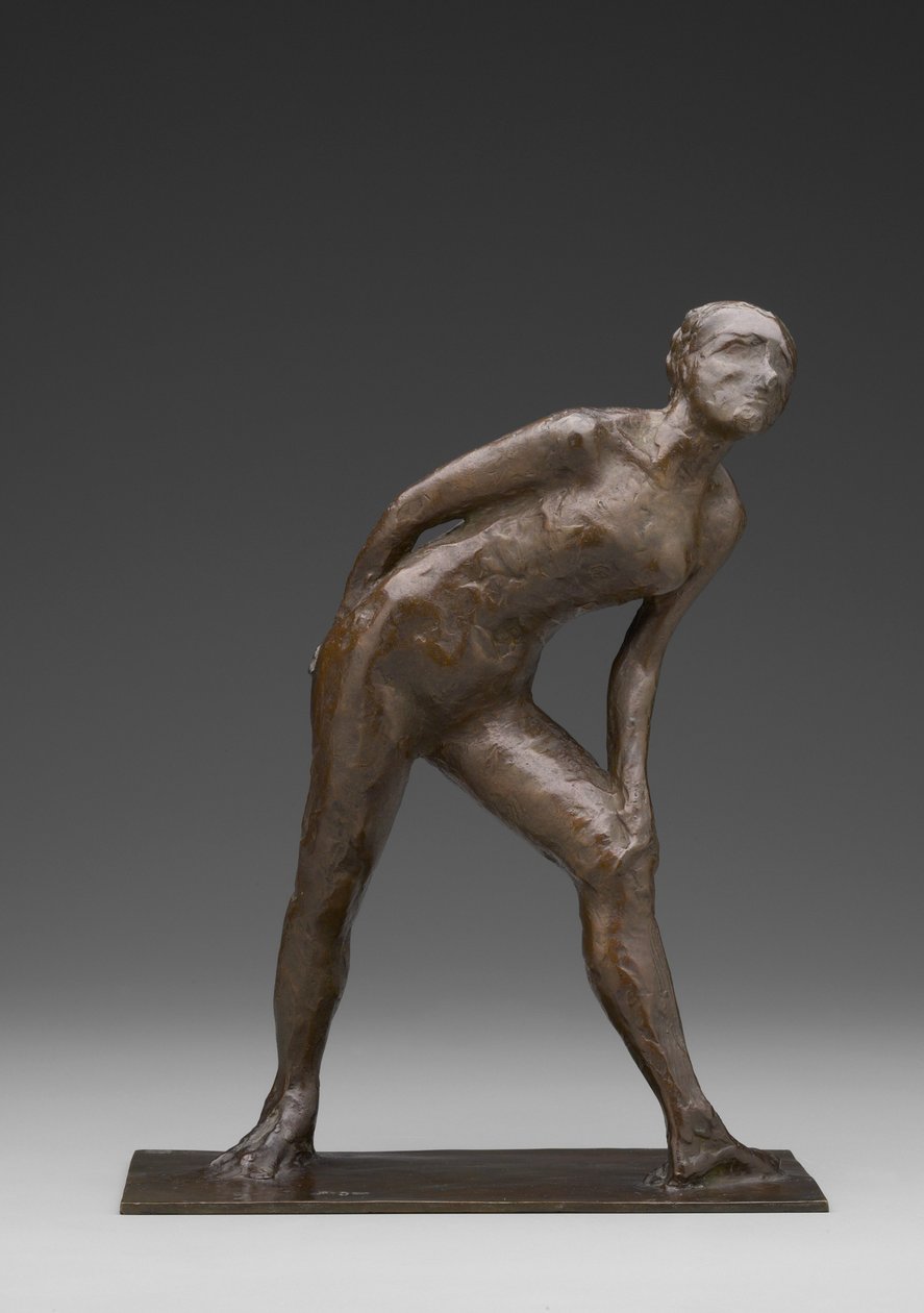 Dancer Rubbing Her Knee, kendt som Dancer in the Role of Harlequin (bronze) af Edgar Degas
