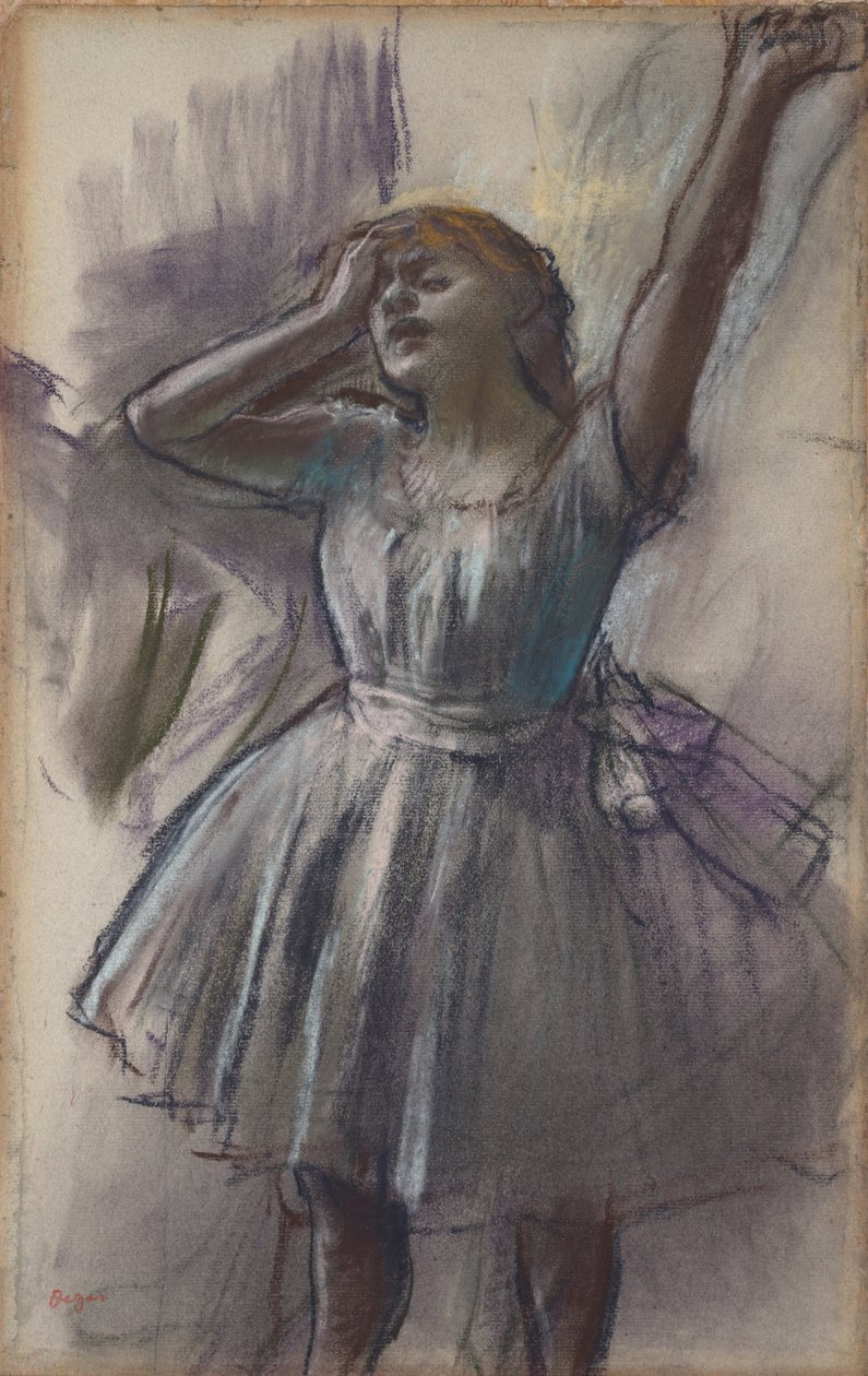 Danser strækker sig af Edgar Degas