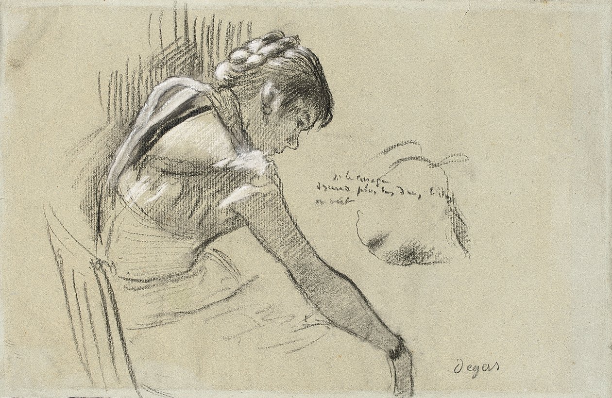 Danser i hvile; Hvilende danser, 1879 af Edgar Degas