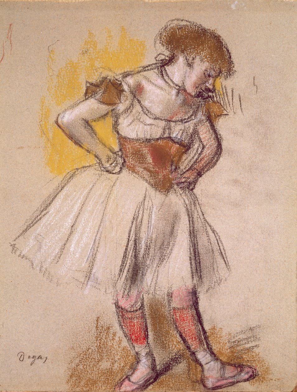Danserinde, ca. 1880 (pastel) af Edgar Degas