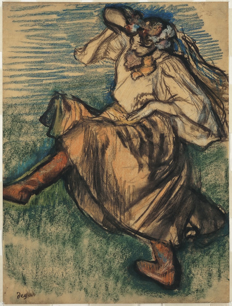 Danserinde i ukrainsk dragt af Edgar Degas