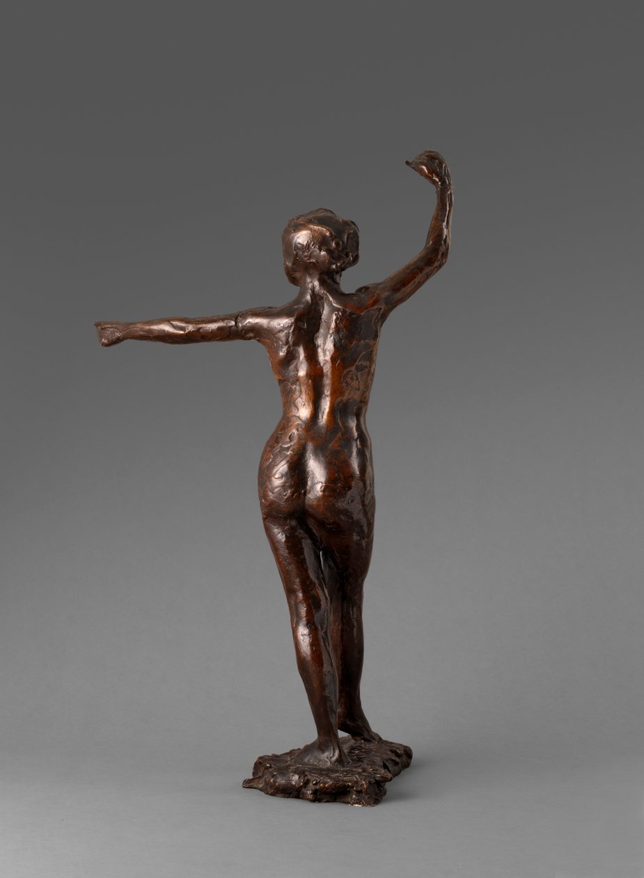 Danser klar til at danse, højre fod frem, Forberedelse til dansen, højre fod frem, 1895-1901 af Edgar Degas