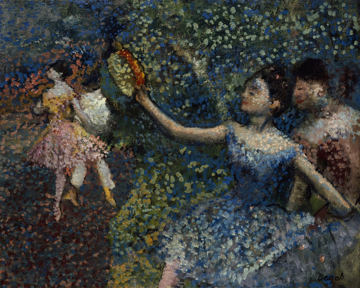 Danser med tamburin, ca. 1897 af Edgar Degas