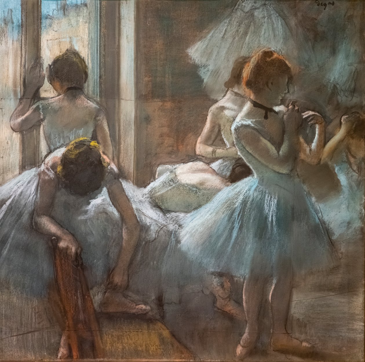 Dansere. 1884-1885. Pastel på papir. af Edgar Degas