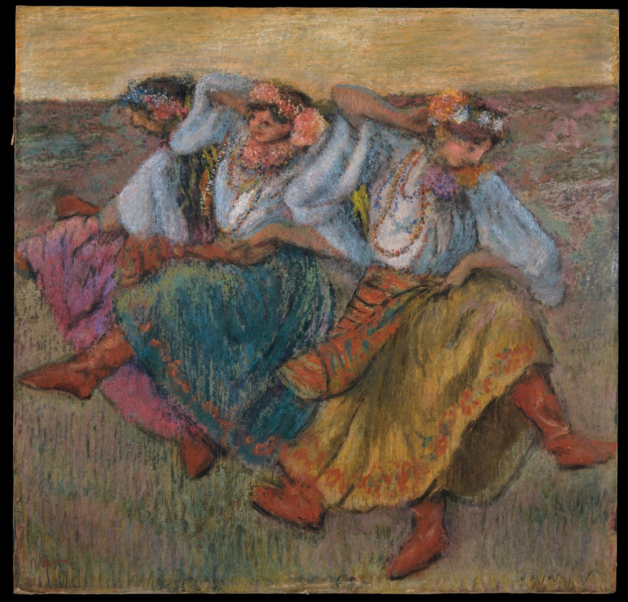Dansere i ukrainsk folkedragt af Edgar Degas