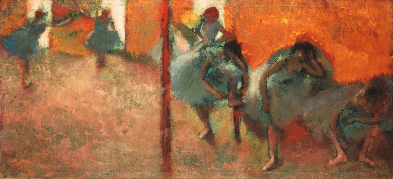 Dansere i et studie, 1900-05 af Edgar Degas