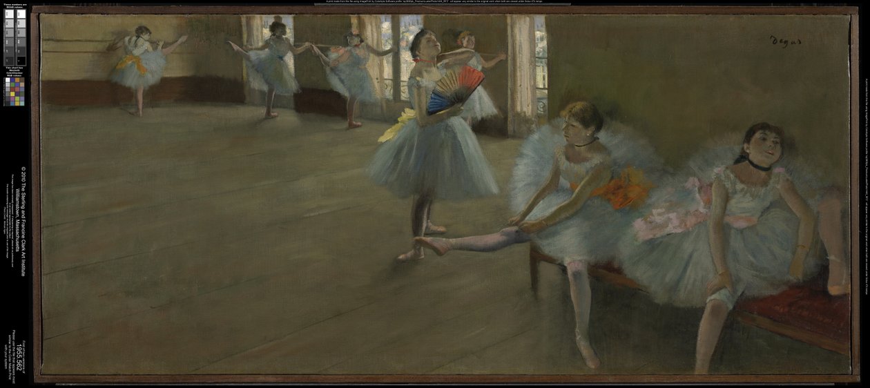 Dansere i klasseværelset af Edgar Degas