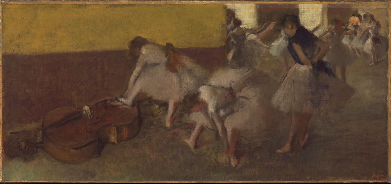 Dansere i det grønne rum, ca. 1879 af Edgar Degas