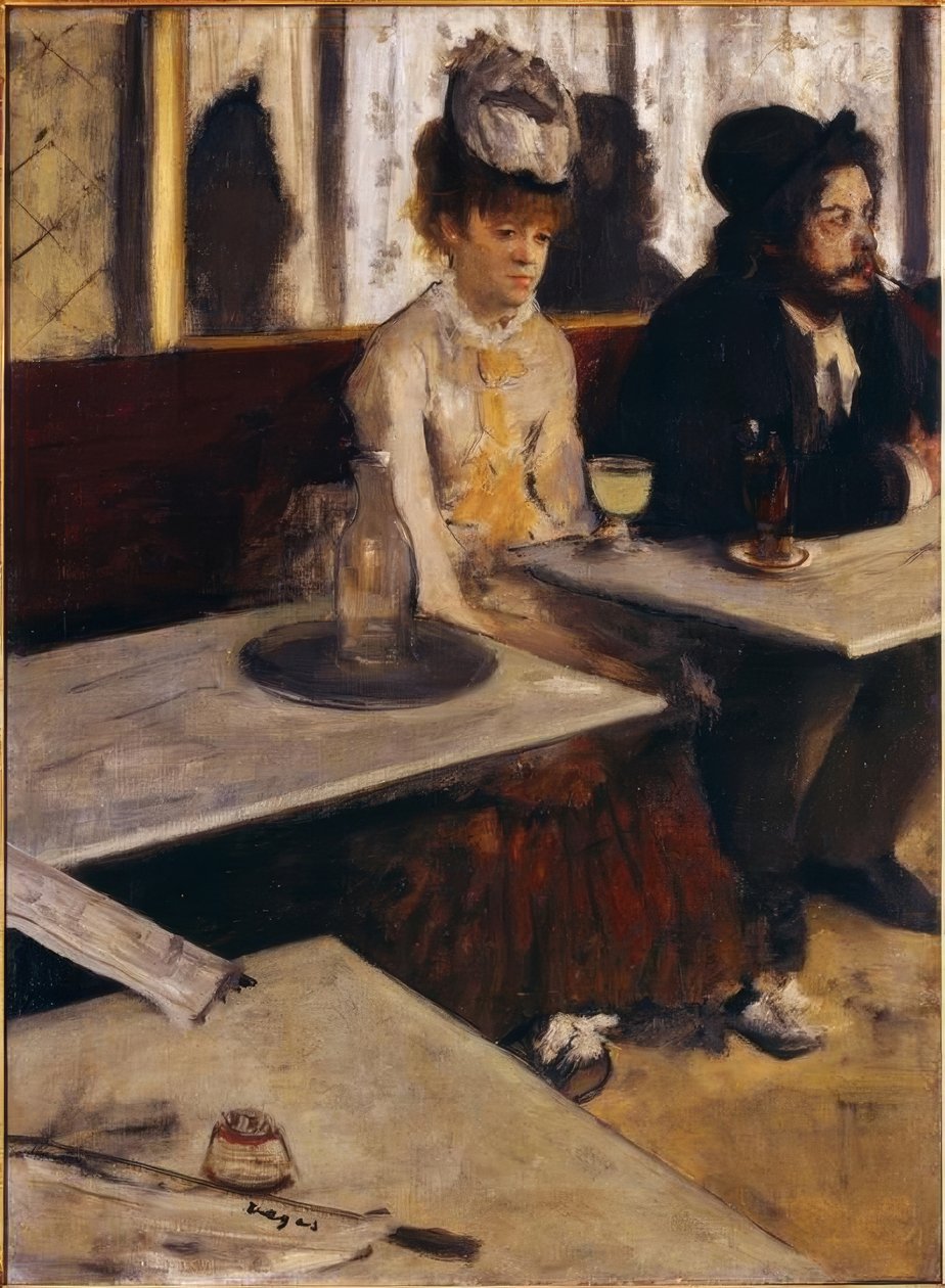 På en cafe, eller Absinthe af Edgar Degas