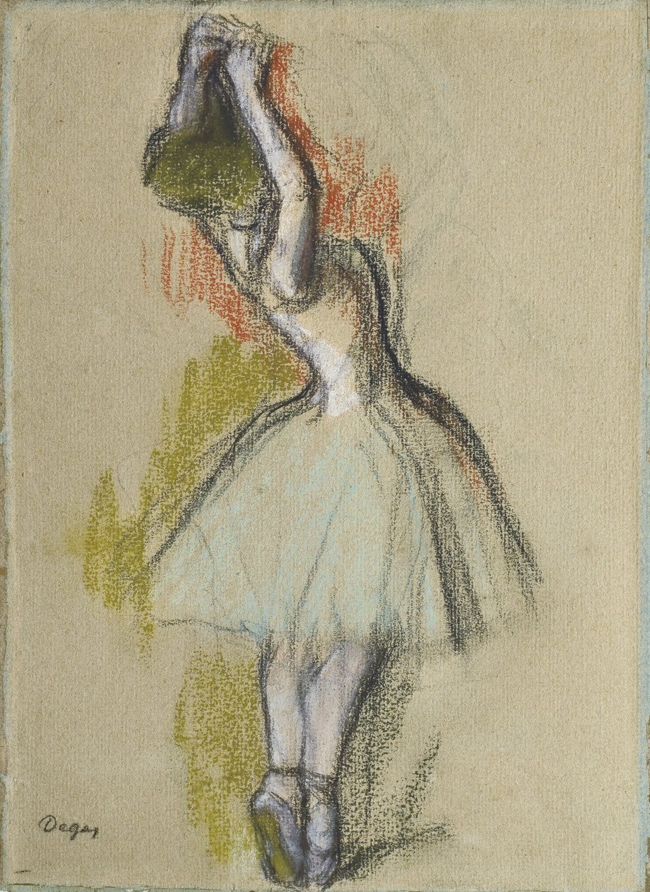 Stående danser, ca. 1885 af Edgar Degas