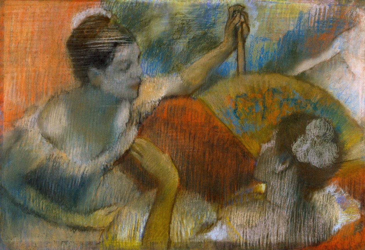 Fan Dancer, ca. 1883-86 (pastel på papir) af Edgar Degas