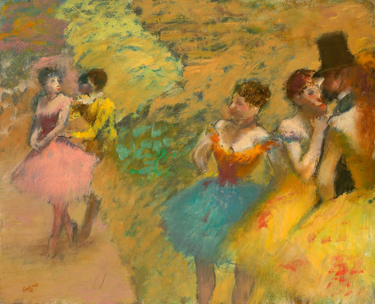 Dansere (bag scenen på Operaen) af Edgar Degas