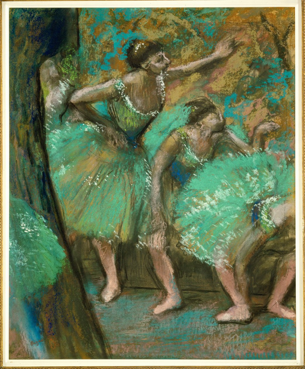 Dancers (pastel på papir) af Edgar Degas