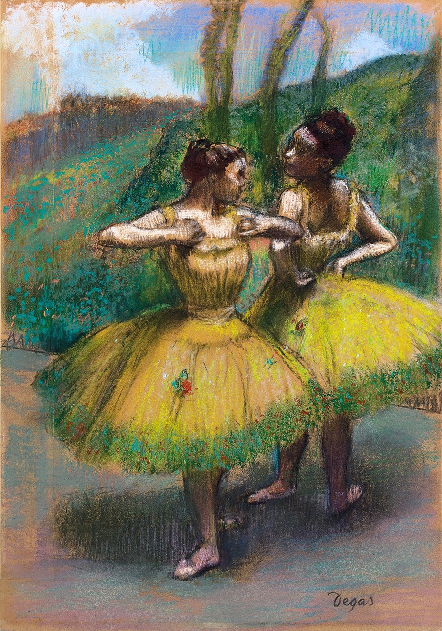 To dansere i gule nederdele af Edgar Degas