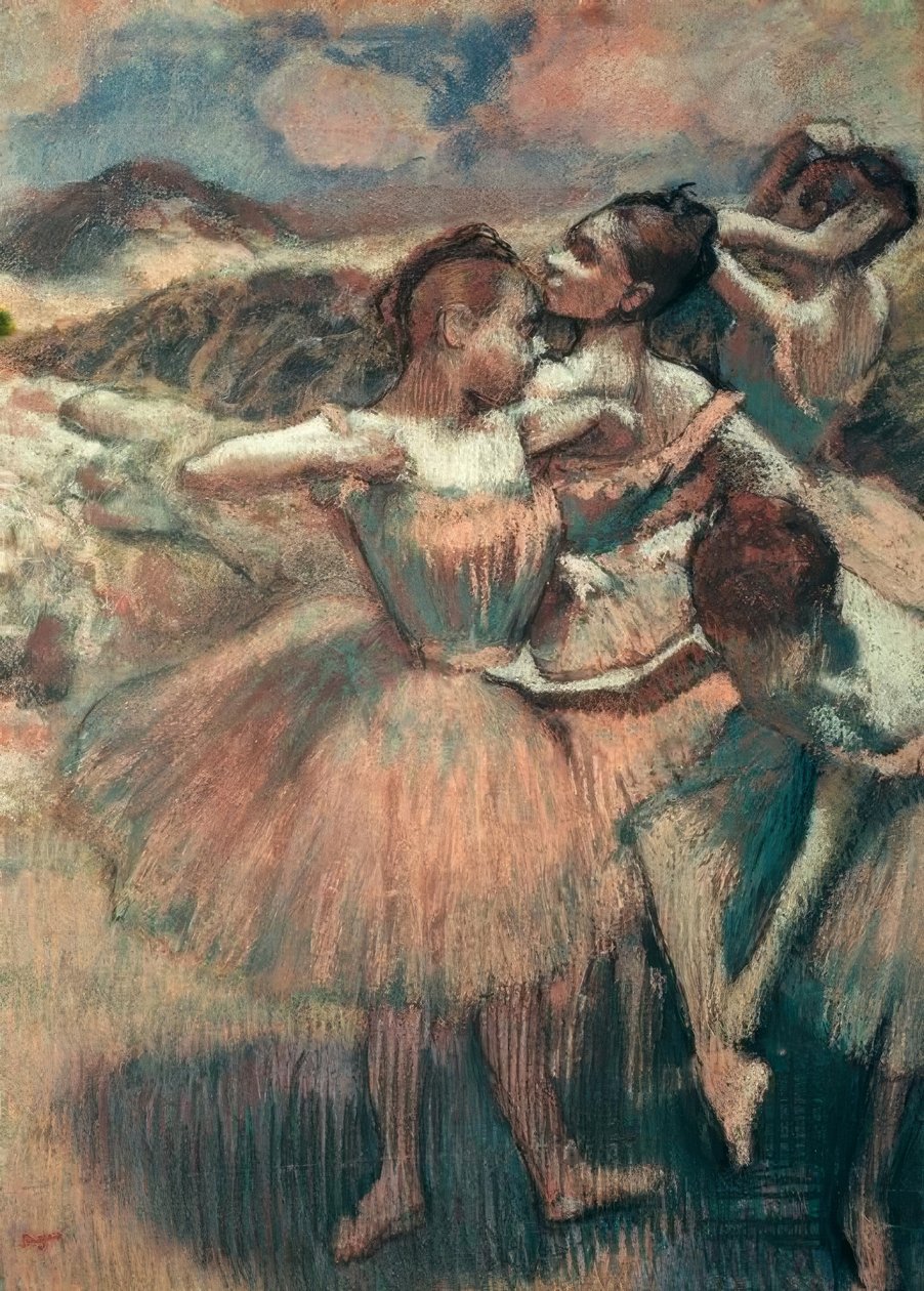 Dansere, lakseskørter af Edgar Degas