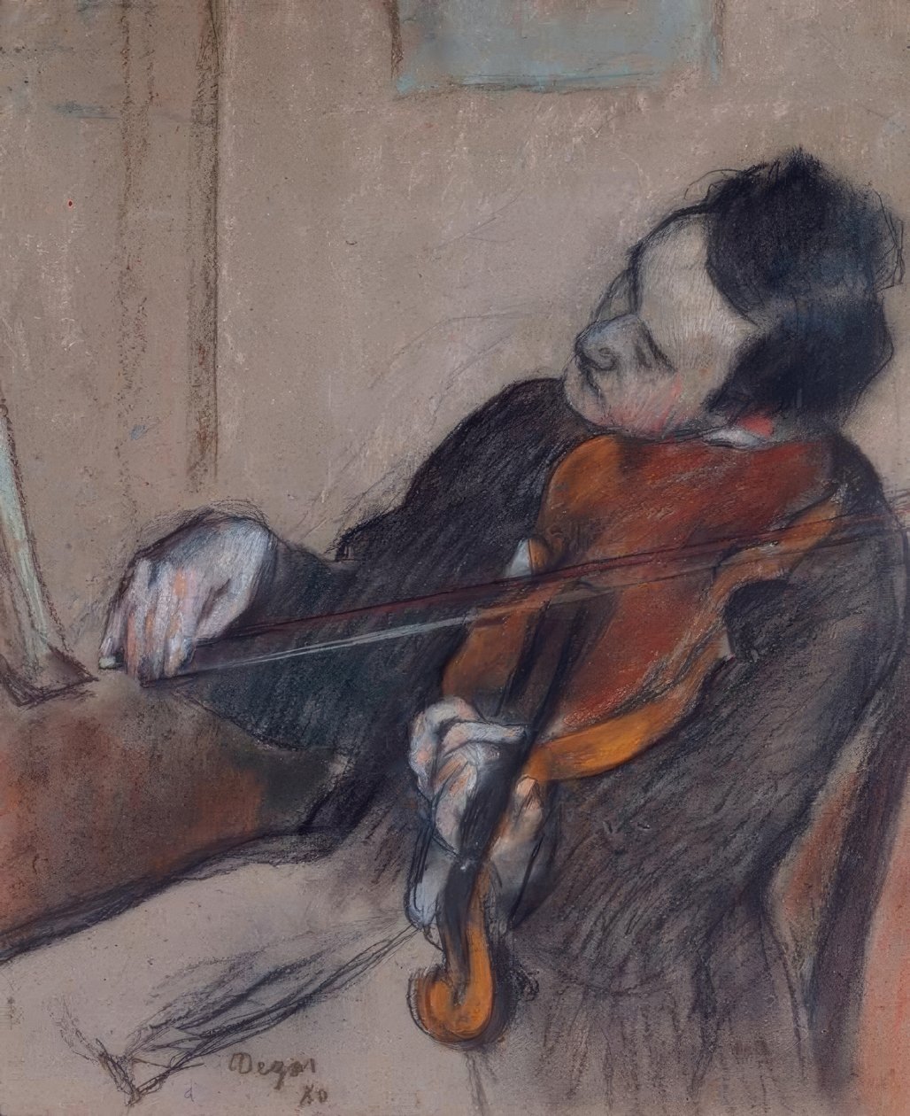 Violaspilleren af Edgar Degas