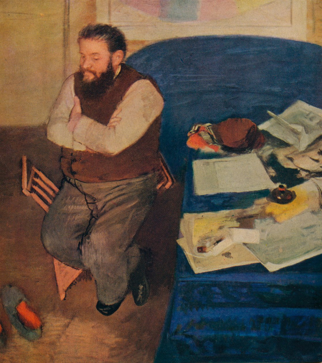 Diego Martelli, 1879 af Edgar Degas