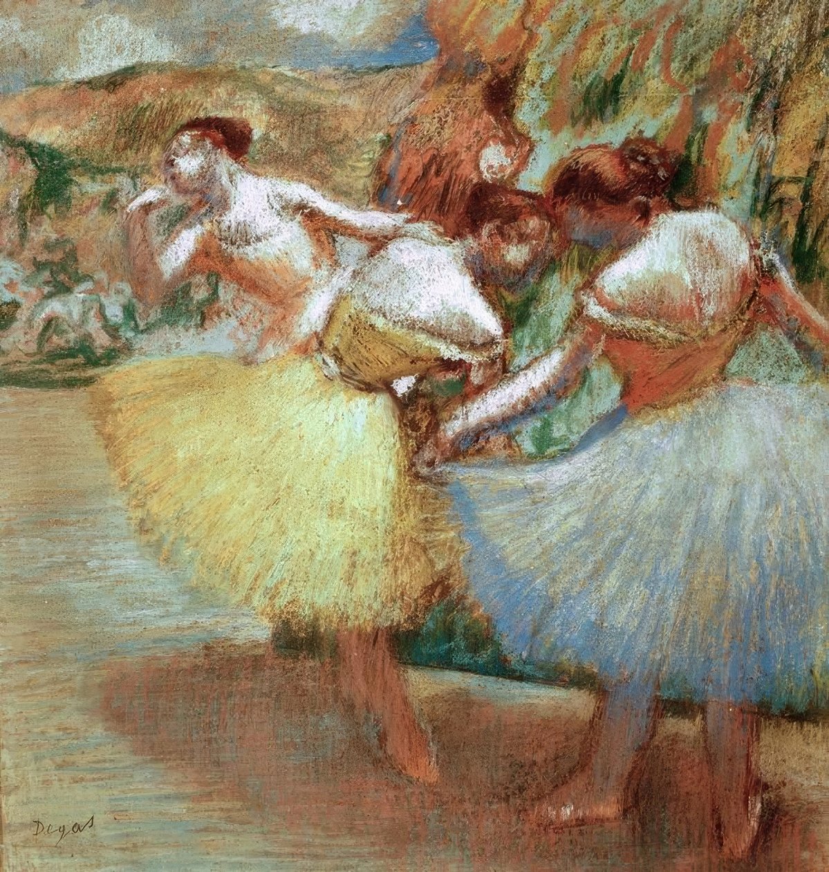 Tre dansere af Edgar Degas