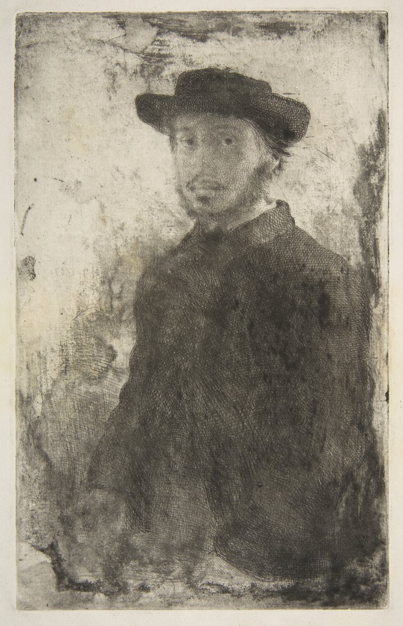 Edgar Degas: selvportræt af Edgar Degas