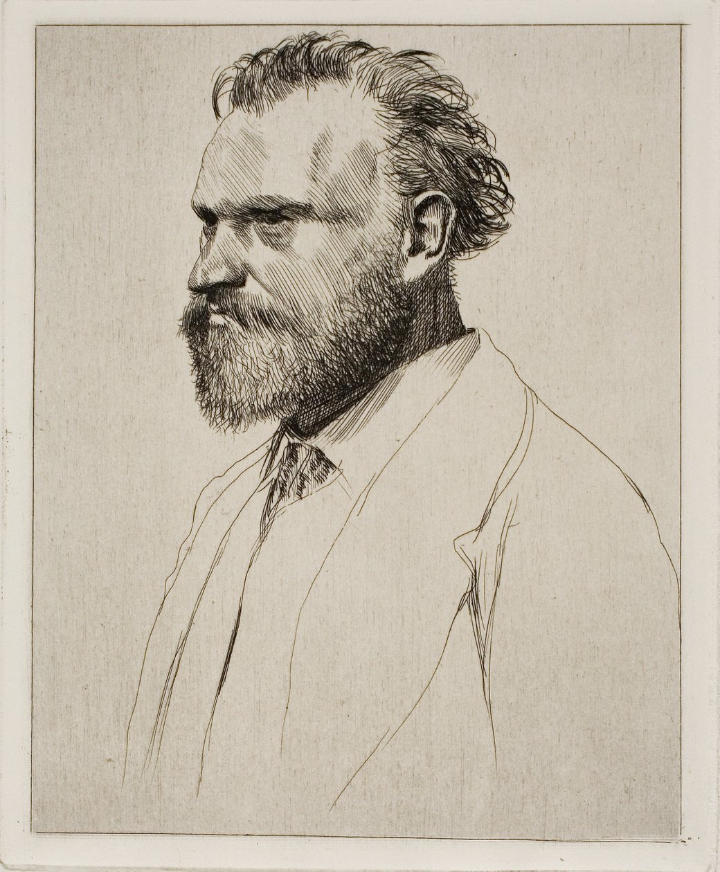 Edouard Manet, portræt i brystlængde af Edgar Degas