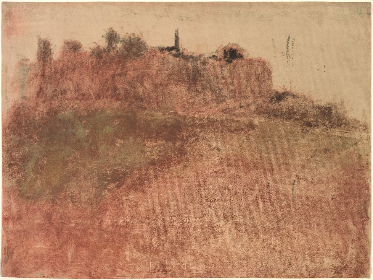 Esterel landsby af Edgar Degas