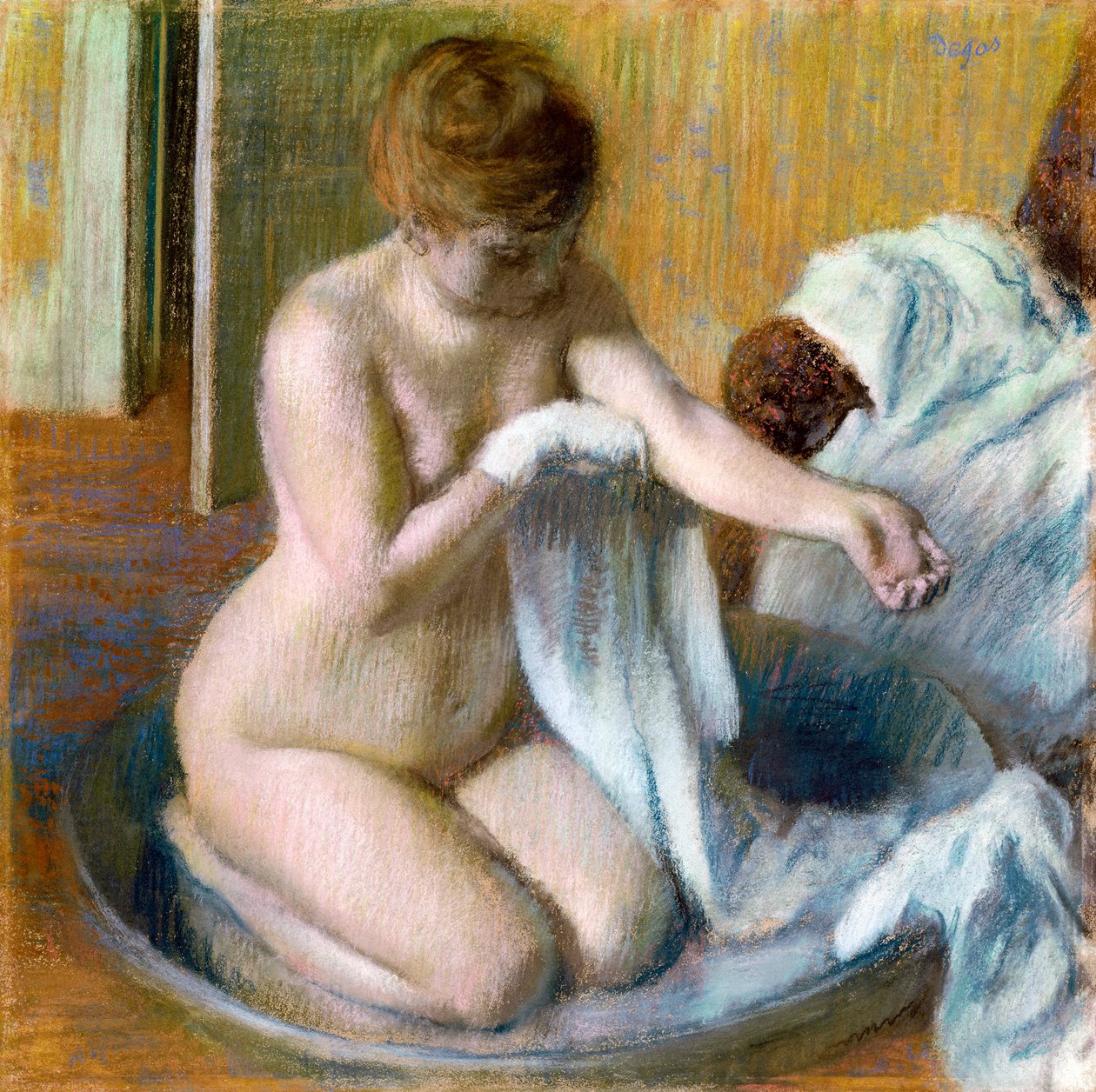 Kvinde i badekar, ca. 1883 af Edgar Degas