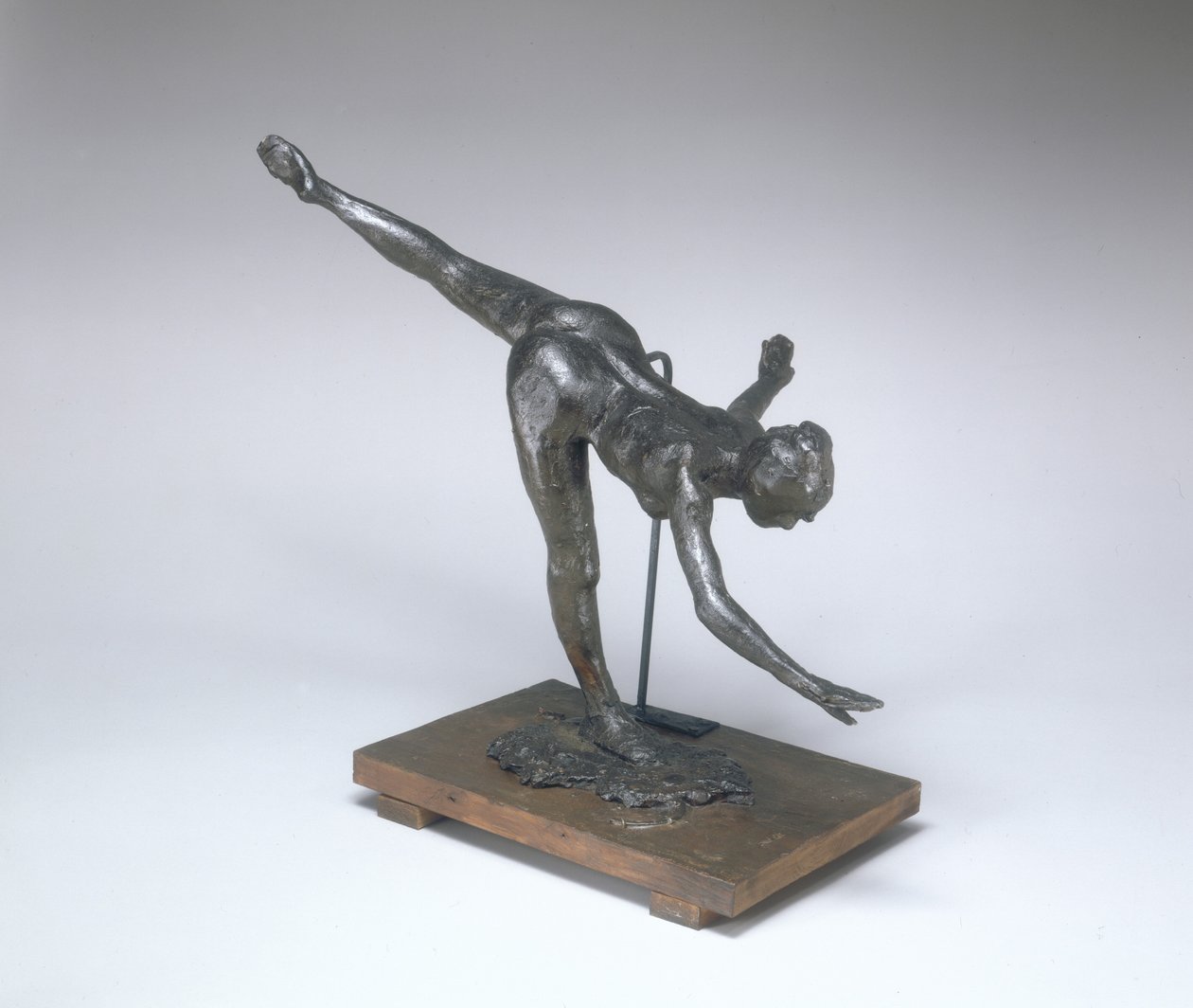 Stor arabesk, tredje gang første skæve arabesk, ca. 18851890. af Edgar Degas