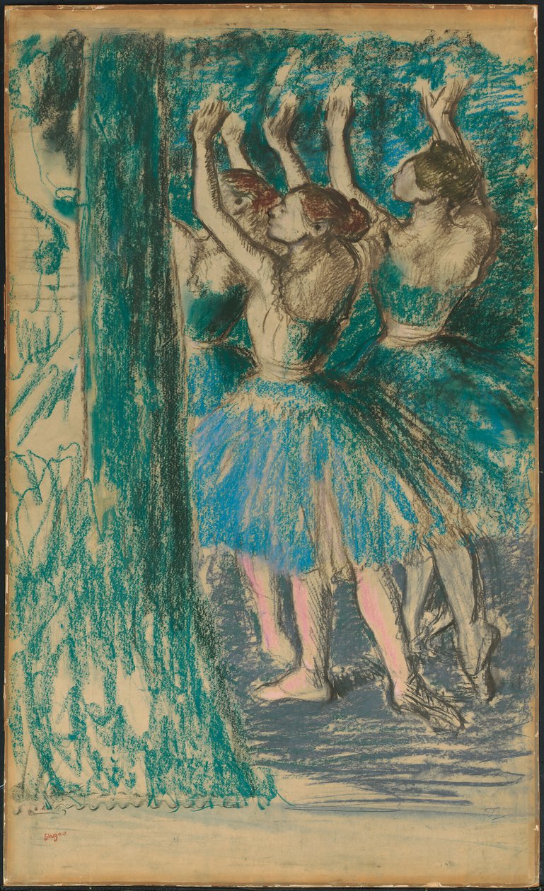 Gruppe af dansere, ca. 1898 af Edgar Degas