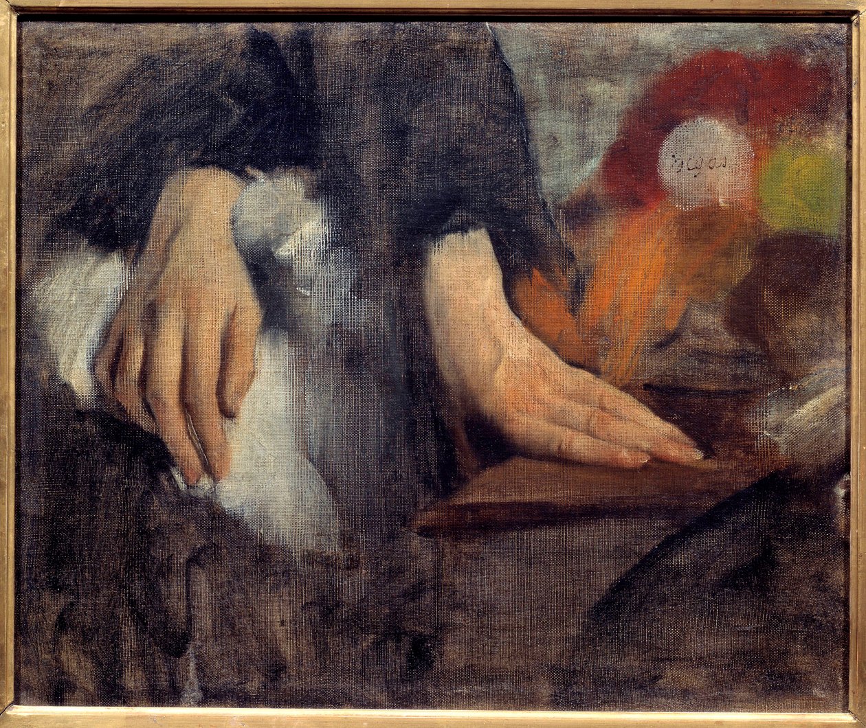 Håndstudie til Bellelli-familien Maleri af Edgar Degas (1834-1917) 1859 Søn. 0,38x0,46 m Paris, musee d