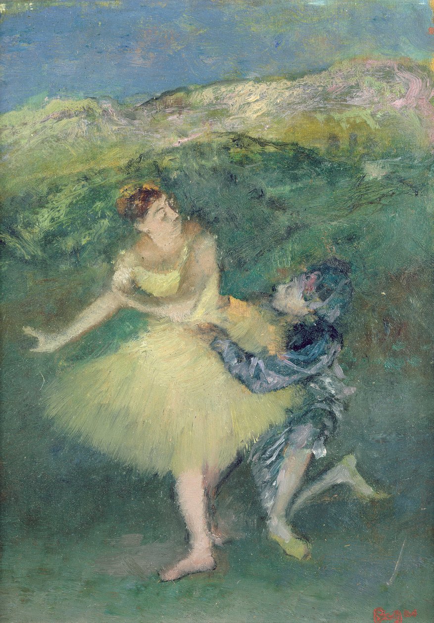 Harlekin og Columbine, ca. 1886-90 af Edgar Degas