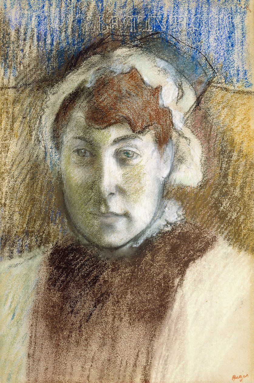 Hoved af en kvinde af Edgar Degas