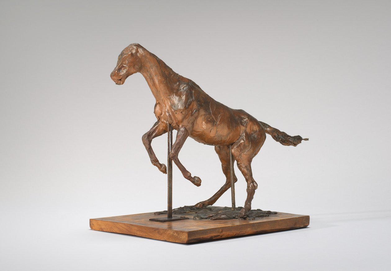 Horse Balking Horse rydder en forhindring, slutningen af 1880